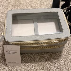 Truffle Clarity Jumbo Jetset Case in Dove Gray